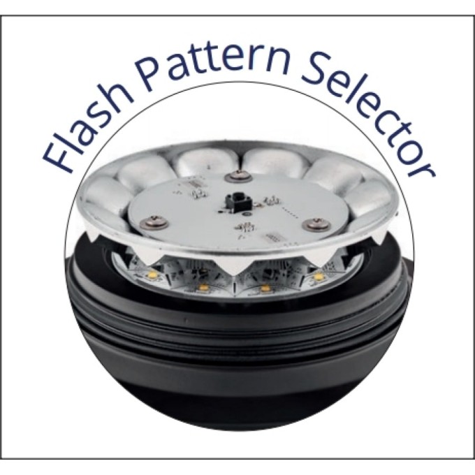 Girofar auto LED de mica inaltime - Prindere cap de bara DIN POLE